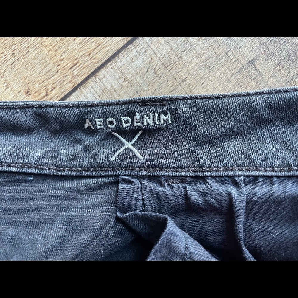 American Eagle Faded Black Superlow Jeggings - Picture 7 of 9